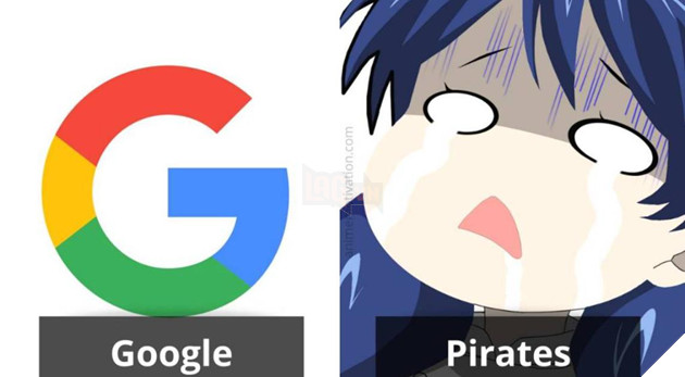 google xử lý các trang anime manga lậu