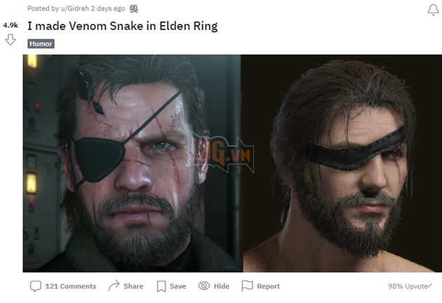 Đến cả Joker và Venom Sanke cũng được game thủ mang vào vũ trụ Elden Ring 2