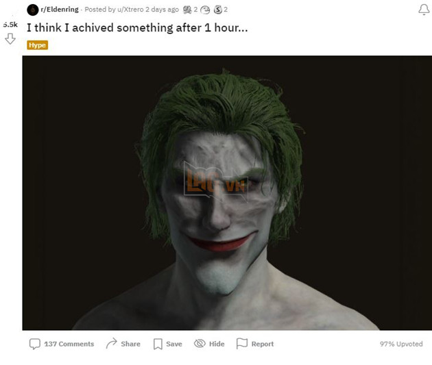 Đến cả Joker và Venom Sanke cũng được game thủ mang vào vũ trụ Elden Ring 3