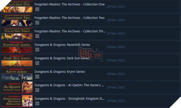 Loạt game nhập vai cổ điển Dungeons and Dragons sắp cập bến Steam