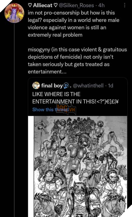 berserk bị chỉ trích