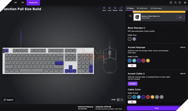 NZXT ra mắt bàn phím cơ FUNCTION với tính năng thay đổi RGB cho mỗi phím 3