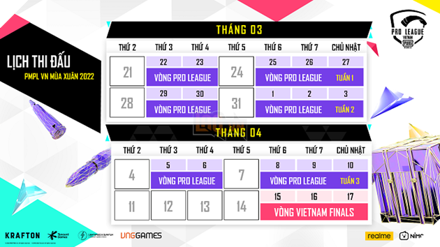 PUBG Mobile Pro League Vietnam Spring 2022 công bố thông tin chính thức 3