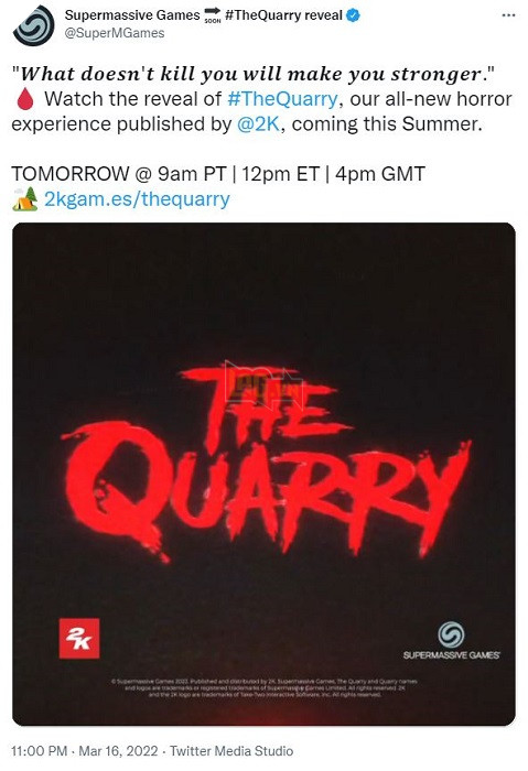 Cho đến khi Dawn công bố dự án game kinh dị mới The Quarry