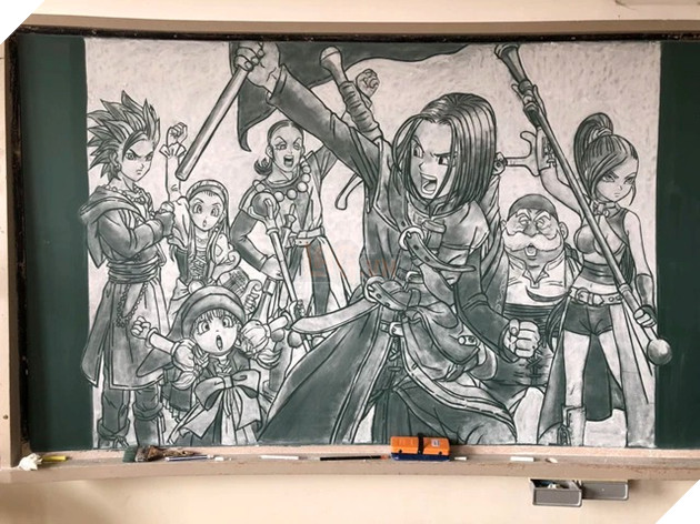 Người thầy tự tay vẽ cả bức họa Pokemon trên bảng phấn khiến cộng đồng trầm trồ 3