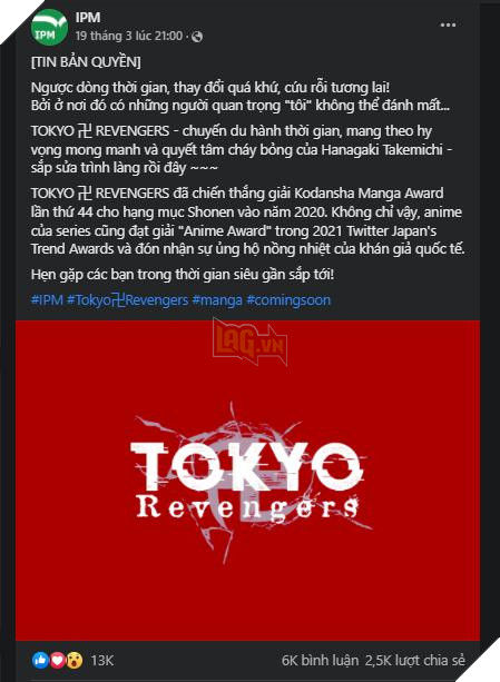 tokyo revengers phát hành tại việt nam