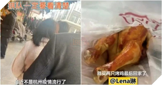 Chờ 2 giờ đồng hồ xếp hàng xét nghiệm Covid-19, người phụ nữ đứng nhầm hàng gà quay mà không hay 2