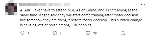 League of Legends: The community continues to be indignant at the news that T1 has played a lot of Faker before Asiad 2022.