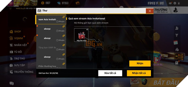 How to enter Giftcode Garena Free fire to receive the most attractive gifts step 6