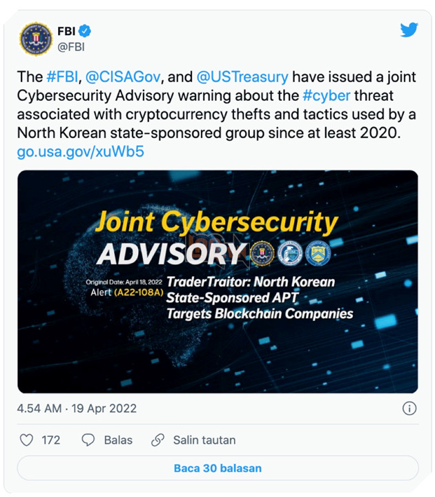 FBI cảnh báo các cuộc tần công crypto từ hacker Triều Tiên