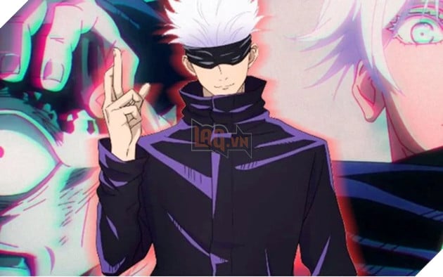 chú mèo cosplay gojo satoru jujutsu kaisen