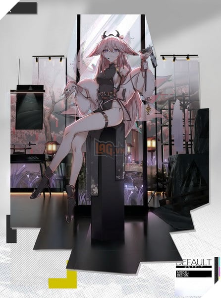 Genshin Impact X Arknights yae miko