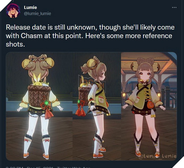 Yaoyao hệ thảo Genshin Impact