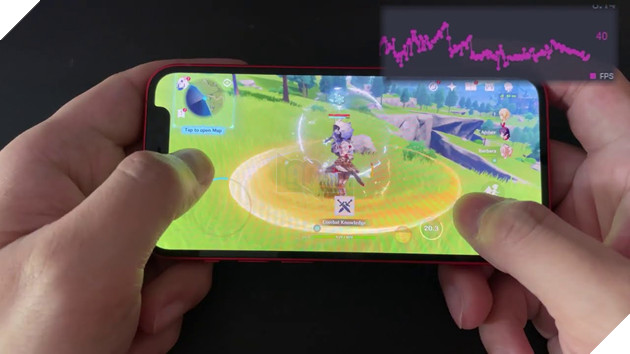 iPhone 12 Mini chơi Genshin Impact