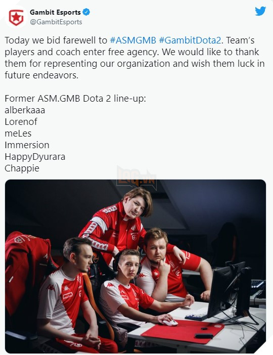 AS Monaco Gambit giải tán đội hình Dota 2