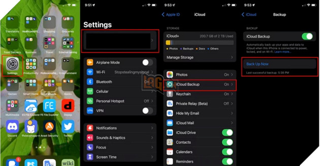 Khôi phục tin nhắn từ iCloud