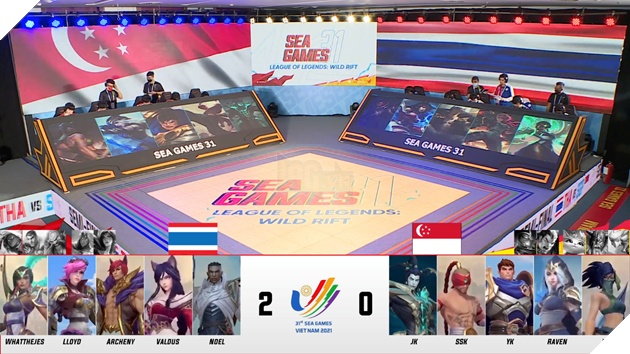 Trận bán kết 8 giữa Thái Lan vs Singapore Wild Rift