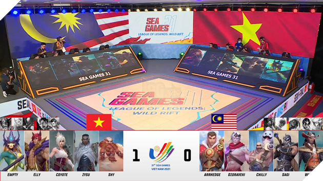 ĐT Tốc Chiến Việt Nam dễ dàng vượt qua ĐT Malaysia 5