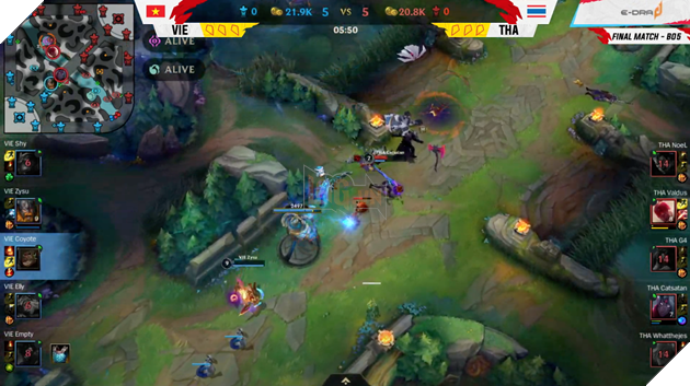 ĐT Tốc Chiến Việt Nam mang HCV về cho nước nhà sau chiến thắng trước Thái Lan ở trận chung kết 2