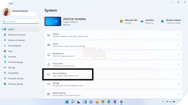 Khắc phục sự cố ngốn pin trên laptop WIndows 11