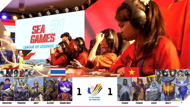 Tốc chiến nữ Việt Nam - Thái Lan sea games 31 - 3