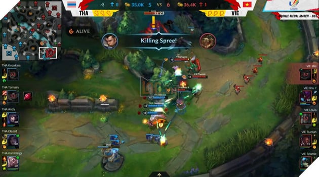 Tốc chiến nữ Việt Nam - Thái Lan sea games 31 - 5