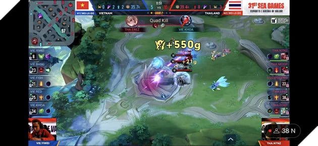 liên quân mobile, liên quân mobile seagames 31, việt nam vs thái lan liên quân seagames 31