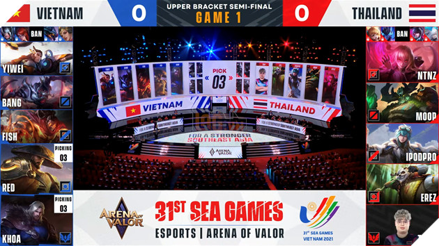 Thái Lan - Việt Nam Bán kết liên quân seagames 31 - 1