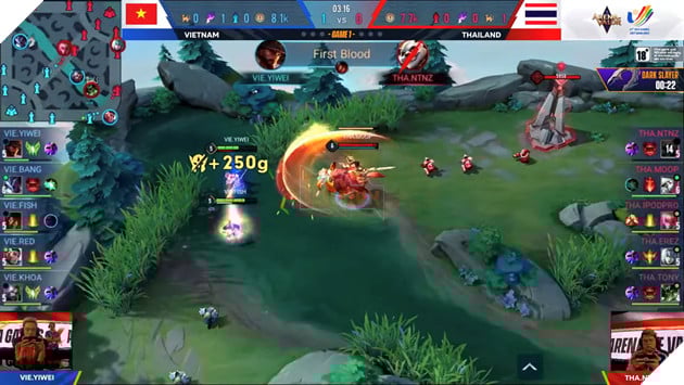 Thái Lan - Việt Nam Bán kết liên quân seagames 31 - 2