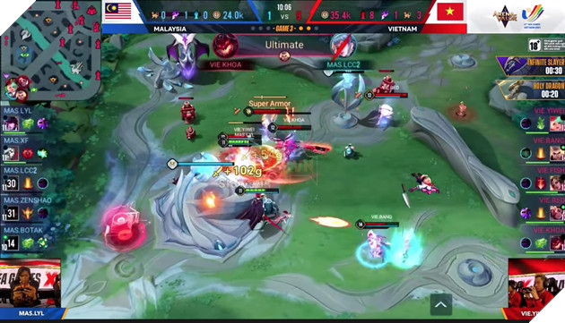 Malaysia Việt Nam Liên Quân Seagames 31 bán kết - 10