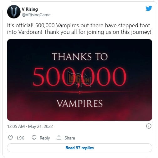 v rising đạt số lượng người chơi cực khủng