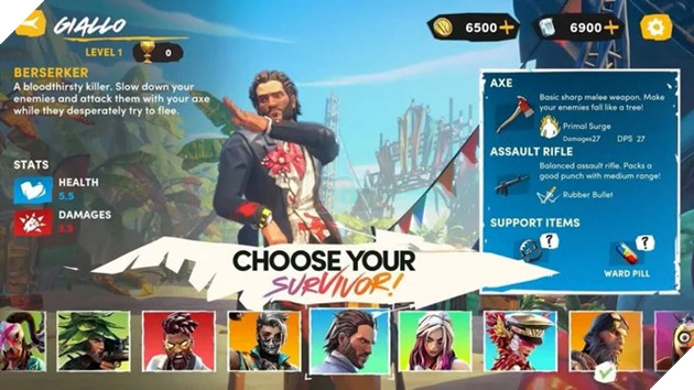 game sinh tồn mới wild arena survivor