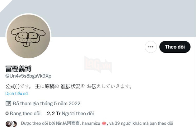 mangaka nhiều người theo dõi nhất