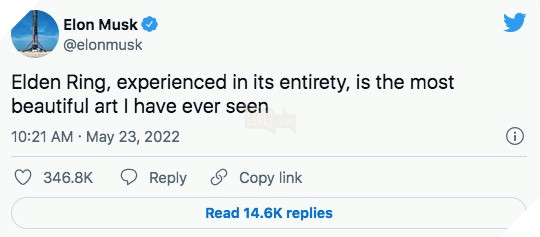 elon musk khen ngợi elden ring