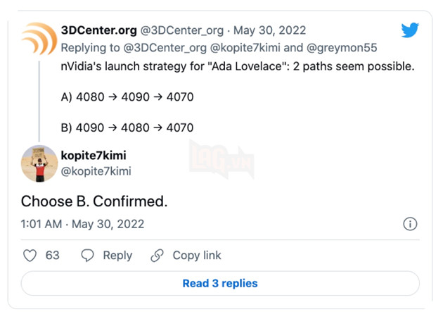 Nvidia sẽ trình làng RTX 4090 đầu tiên, tiếp theo là RTX 4080 và RTX 4070