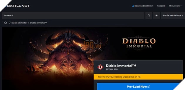 hướng dẫn tải trước diablo immortal
