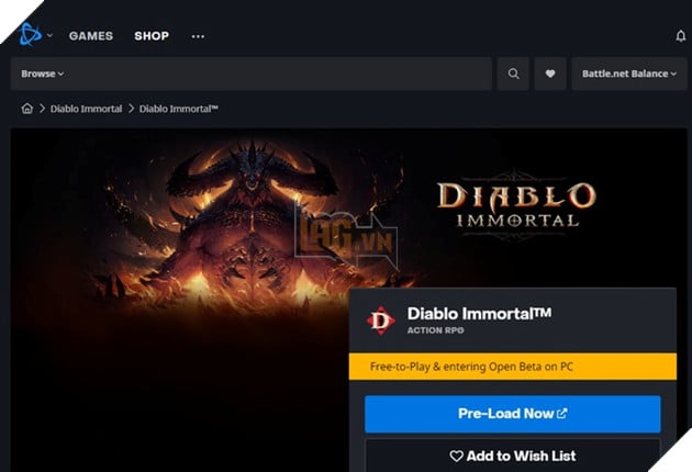 hướng dẫn tải trước diablo immortal