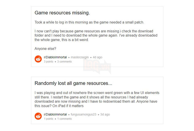 Game thủ Diablo Immortal phẫn nộ khi vô tình bị mất gói tài nguyên đã tải trước đó 3