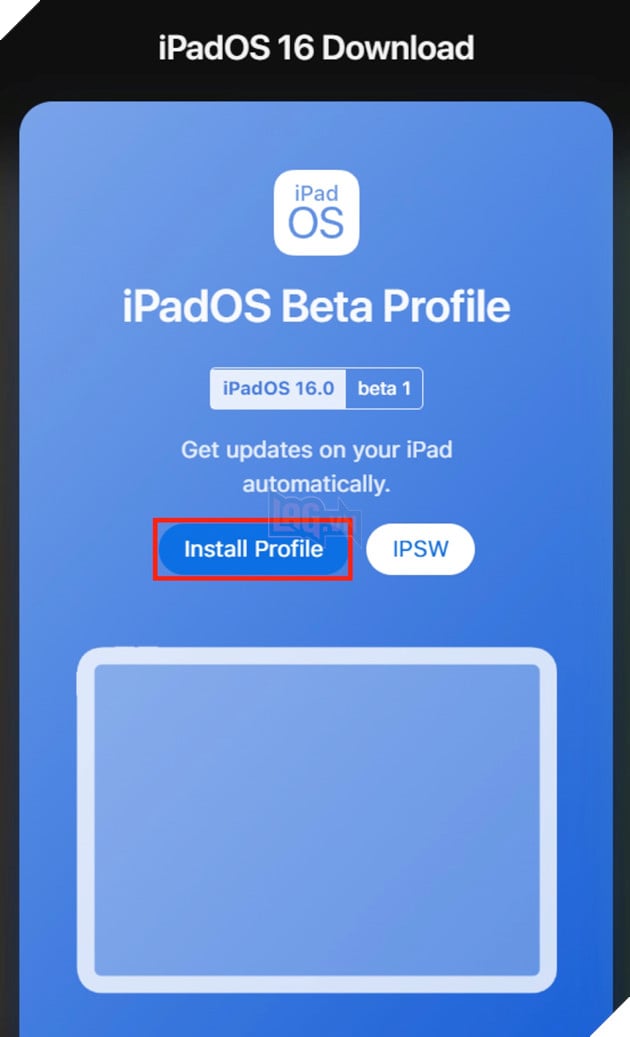 Hướng dẫn cách cập nhật iPadOS/ iOS 16 beta 