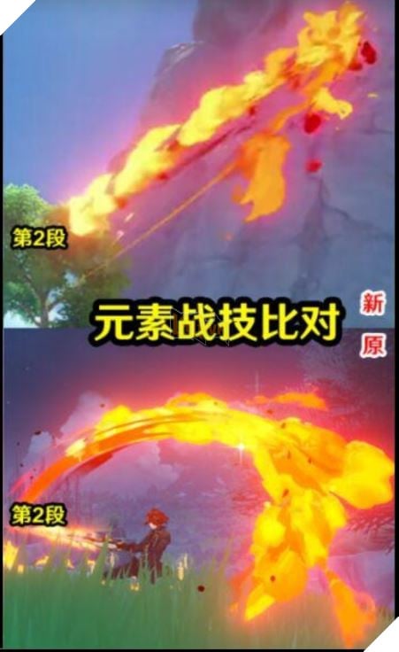 Genshin Impact: So sánh hiệu ứng kĩ năng Trang phục mới của Diluc và skin mặc định 3