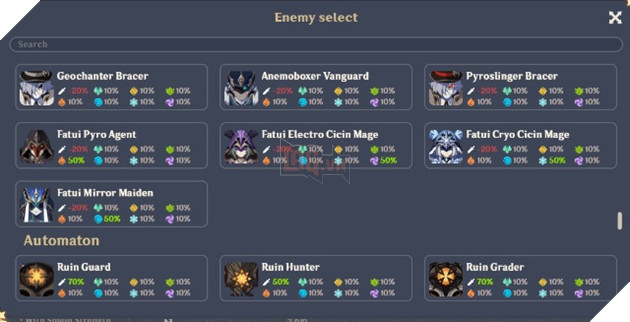 hướng dẫn sử dụng genshin build calculator
