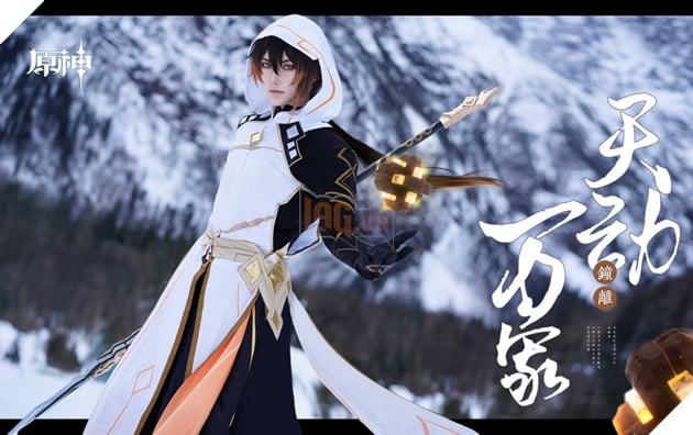 Genshin Impact: Cosplayer thực hiện bộ ảnh Daddy Zhongli tại Long Tích Tuyết Sơn đầy choáng ngợp 2