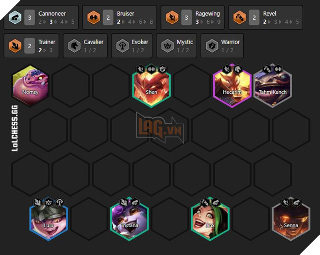 đội hình pháo thủ lễ hội ngọc long dtcl mùa 7