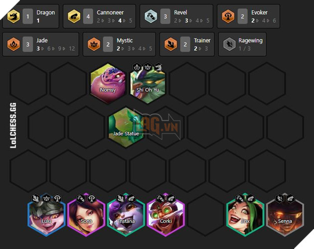 đội hình pháo thủ lễ hội ngọc long dtcl mùa 7