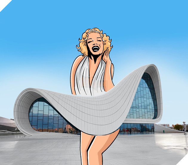 những công trình kiến trúc trở nên sinh động hơn qua các tác phẩm hội họa