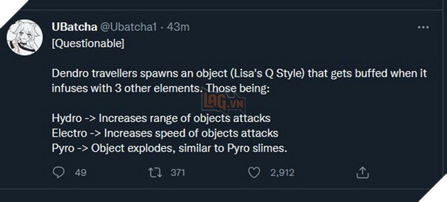 Genshin Impact: Leaker hé lộ chi tiết 4 nhân vật mới sẽ ra mắt trong bản cập nhật 3.0 tại Thảo Quốc Sumeru 6