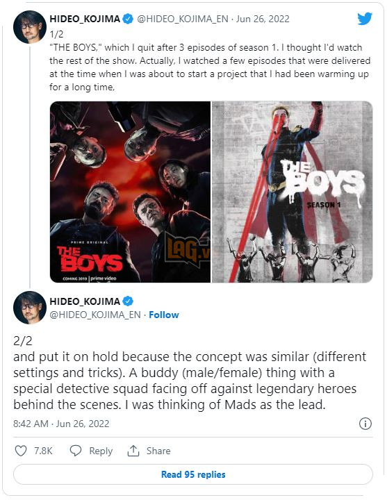 Hideo Kojima chia sẻ ý tưởng làm game theo phong cách The Boys 3