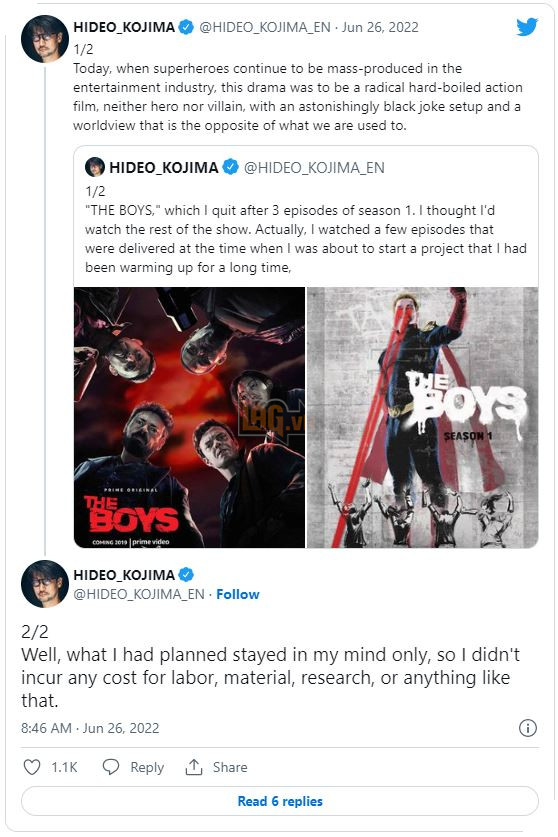 Hideo Kojima chia sẻ ý tưởng làm game theo phong cách The Boys 4