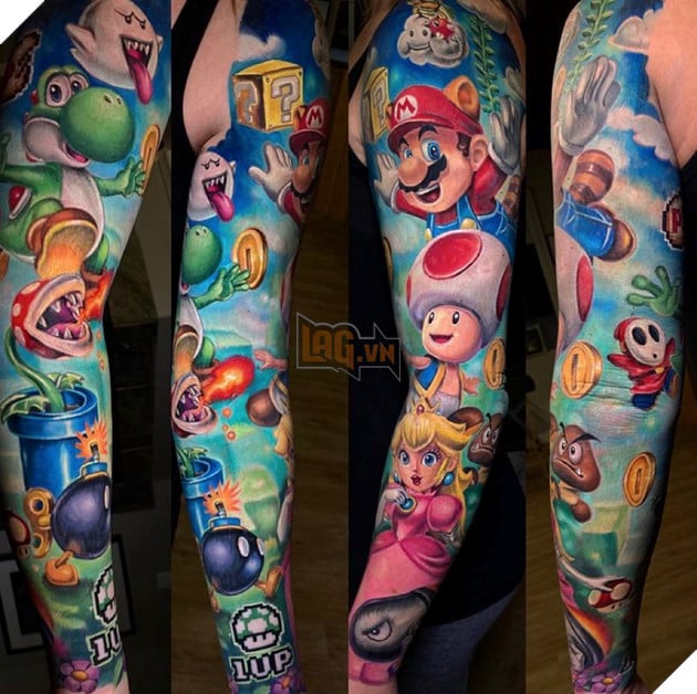 "Mãn nhãn" với những hình xăm độc đáo, lấy cảm hứng từ game và truyện anime, manga 