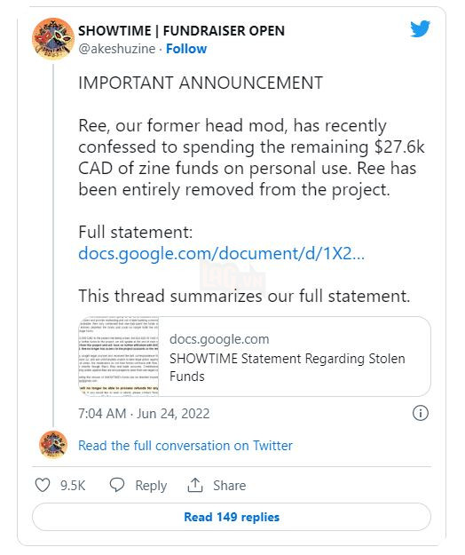 Thành viên thuộc nhóm làm truyện tranh Persona 5 biển thù gần 500 triệu VND để nạp Genshin Impact 2